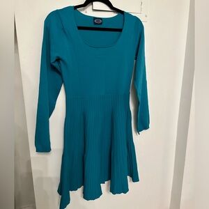 Cynthia Rowley Teal Long Sleeve Dress